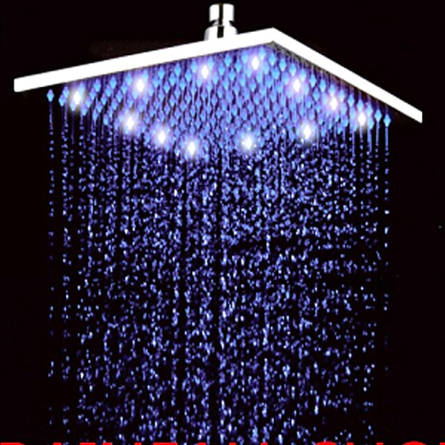  Moderna Chuveiro Tipo Chuva Níquel Escovado Característica - LED / Efeito Chuva, Lavar a cabeça