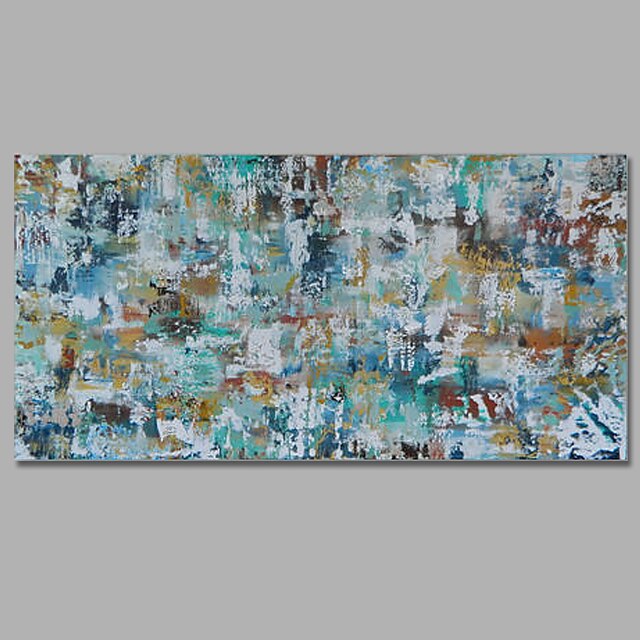  Hang malte oljemaleri Håndmalte - Abstrakt Middelhavet Europeisk Stil Inkluder indre ramme / Stretched Canvas