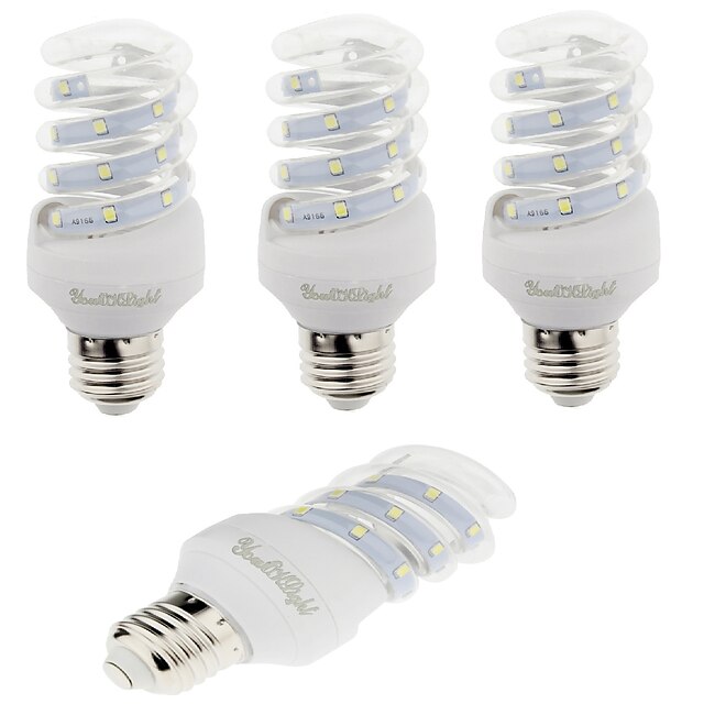  YouOKLight LED-kornpærer 420 lm E26 / E27 T 12 LED perler SMD 2835 Dekorativ Varm hvit Kjølig hvit 220-240 V / 4 stk.
