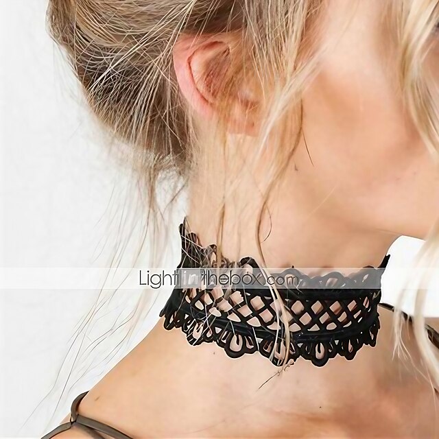  Choker Necklace Statement Necklace For Women's Christmas Gifts Party Birthday Lace Black / Tattoo Choker Necklace
