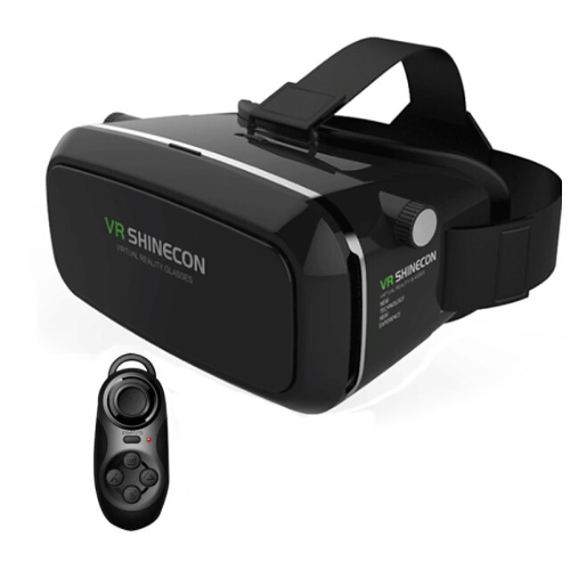  VR Virtual Reality 3D Glasses Headset Head Mount 3D For 3.5-6.0 inch Phone + Bluetooth Remote Control