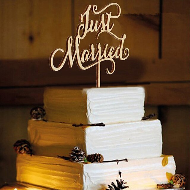  ケーキ用小物 ウッド / 混合材 結婚式の装飾 誕生日 / ウェディングパーティー クラシックテーマ オールシーズン