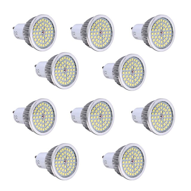  YWXLIGHT® LED-spotpærer 550-650 lm GU10 48 LED perler SMD 2835 Dekorativ Varm hvit Kjølig hvit 85-265 V / 10 stk. / RoHs / CE