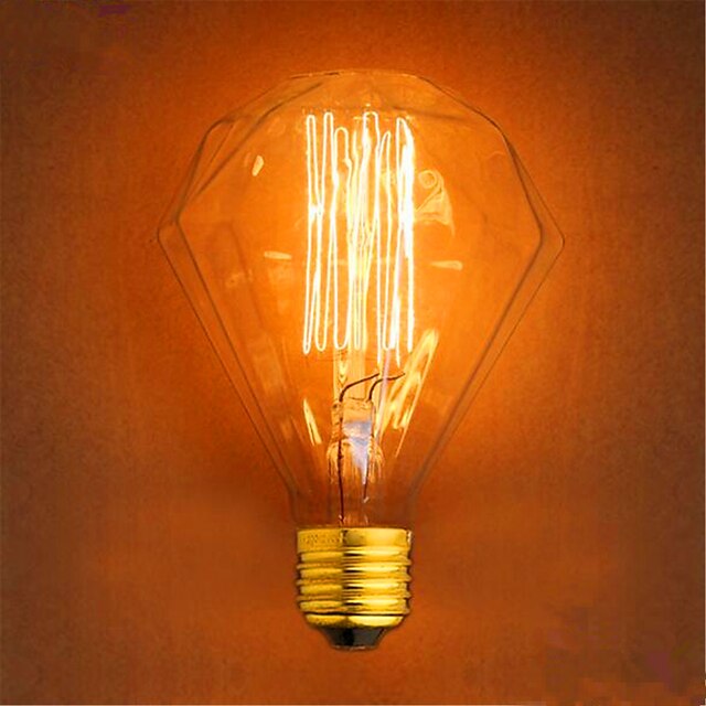  1pç 40 W E26 / E27 G95 Branco Quente 2300 k Retro / Decorativa Incandescente Vintage Edison Light Bulb 220-240 V