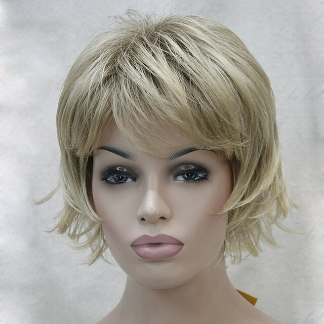  Synthetic Wig Wavy Style Layered Haircut Capless Wig 130A 15BT613 V6 Synthetic Hair Women's Wig Hivision Halloween Wig