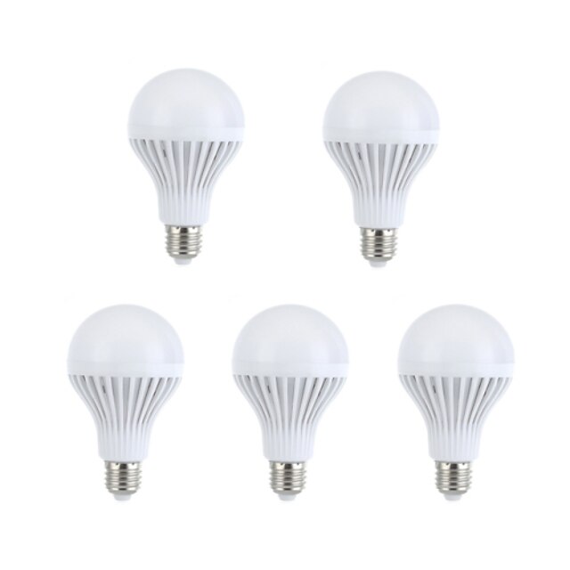  5 pezzi Lampadine globo LED 330-360 lm E26 / E27 A60(A19) 15 Perline LED SMD 5630 Decorativo Bianco caldo Bianco 220-240 V / RoHs