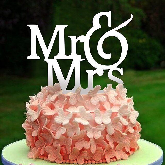  אביזרים לעוגה אקרילי קישוטי חתונה יום הולדת / מסיבת החתונה אביב / קיץ / סתיו