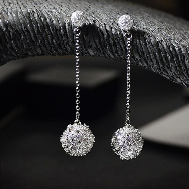  Women's Silver Plated Earrings Jewelry Silver For Wedding Party