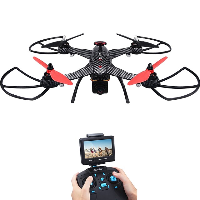  RC Drone JJRC X1G 4 Kanaler 6 Akse 5.8G Med 2,0 M HD-kamera Fjernstyrt quadkopter FPV / LED Lys / Feilsikker Fjernstyrt Quadkopter / Fjernkontroll / Kamera / Flyvning Med 360 Graders Flipp / Sveve