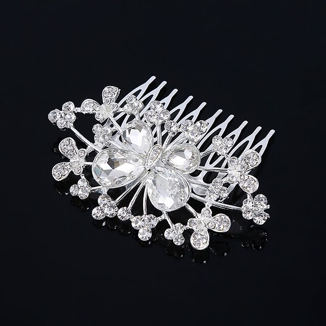  Imitation Pearl / Rhinestone Hair Combs / Headwear with Floral 1pc Wedding / Special Occasion / Casual Headpiece
