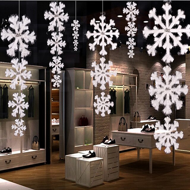  Ornamentos Cenas Exteriores de Natal Floco de Neve Residencial Comercial Interior ExteriorForDecorações de férias