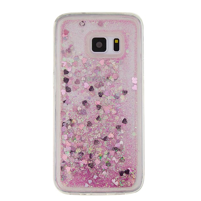  Case For Samsung Galaxy S7 edge / S7 / S6 edge Flowing Liquid / Pattern Back Cover Glitter Shine Soft TPU