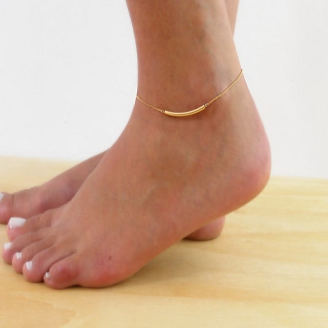  Anklet - Women's Golden Simple / Basic Anklet For Daily / Casual