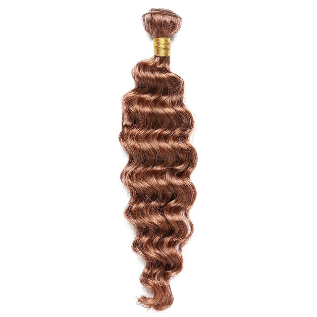  1 paquete Cabello Hindú Clásico Ondulado Medio Pelo Natural Precolored Tejidos de pelo Cabello humano teje Extensiones de Pelo Natural