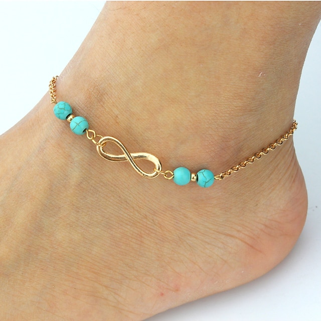  Women's Anklet Ladies Fashion Anklet Jewelry Golden For Daily Casual