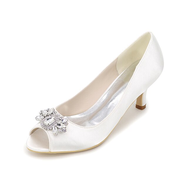  Pentru femei Tocuri Sandale de cristal Mărime Plus Size Tocuri de nunta Pantofi de mireasa Pantofi de domnișoară de onoare Piatră Semiprețioasă Cristal Toc Stilat Pantofi vârf deschis Nuntă Casual