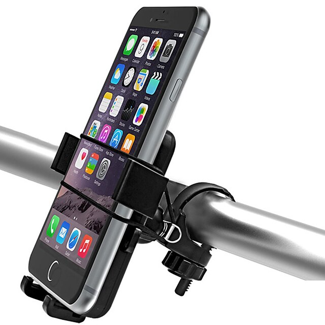  Telefon tartó Állítható Ultra könnyű (UL) Csúszásgátló mert Treking bicikli Mountain bike ABS iPhone X iPhone XS iPhone XR Kerékpározás Fekete 2 pcs