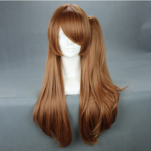  Synthetic Wig Cosplay Wig Wavy Wavy With Ponytail Wig Brown Synthetic Hair Women's Brown hairjoy