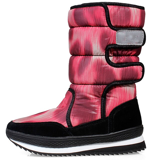  女性用 冬用ブーツ スエード革 ナイロン スキー ダウンヒル 防水 アンチスリップ 冬