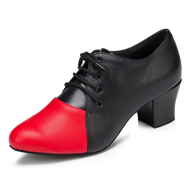  Femme Chaussures de danse Chaussures Latines / Chaussures de Jazz / Baskets de Danse Bottes Basket Talon Bottier Personnalisables Noir / Rouge / Chaussures Modernes / Entraînement