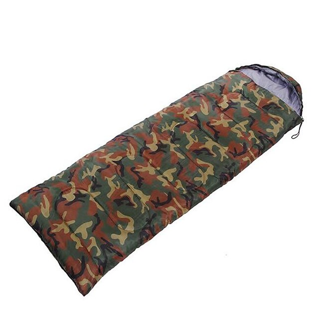  Sheng yuan Sleeping Bag Outdoor Envelope / Rectangular Bag 10 °C Single Hollow Cotton Waterproof Portable Windproof Rain Waterproof Well-ventilated Foldable Sealed for Camping Traveling Indoor Spring