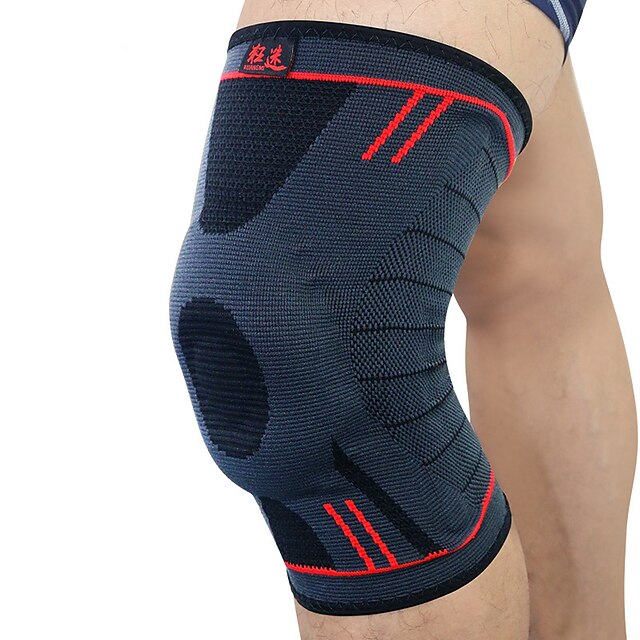  Kniebandage für Laufen Freizeit Sport Radsport / Fahhrad Einfaches An- und Ausziehen Thermal / Warm Atmungsaktiv Unisex Elastan Sport Draussen Schwarz