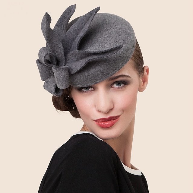 Vintage Style Elegant Wool Fascinators / Hats / Headwear with Beading ...