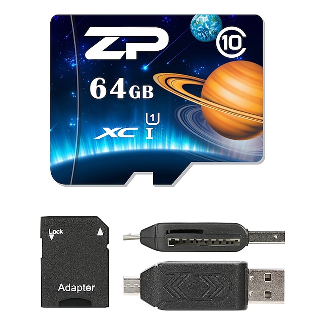  ZP 64GB MicroSD Luokka 10 80 Other Useita yhdessä kortinlukijan Micro SD-kortinlukija SD-kortinlukija ZP-1 USB 2.0