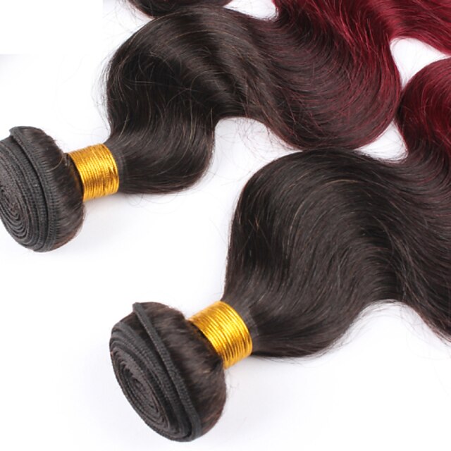  Cabelo Malaio Onda de Corpo Cabelo Humano 300 g Âmbar Tramas de cabelo humano Extensões de cabelo humano / 8A