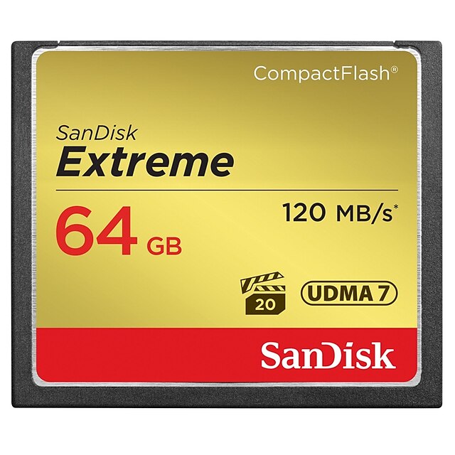  SanDisk 64GB Compact Flash  tarjeta CF tarjeta de memoria Extreme 800X UDMA7