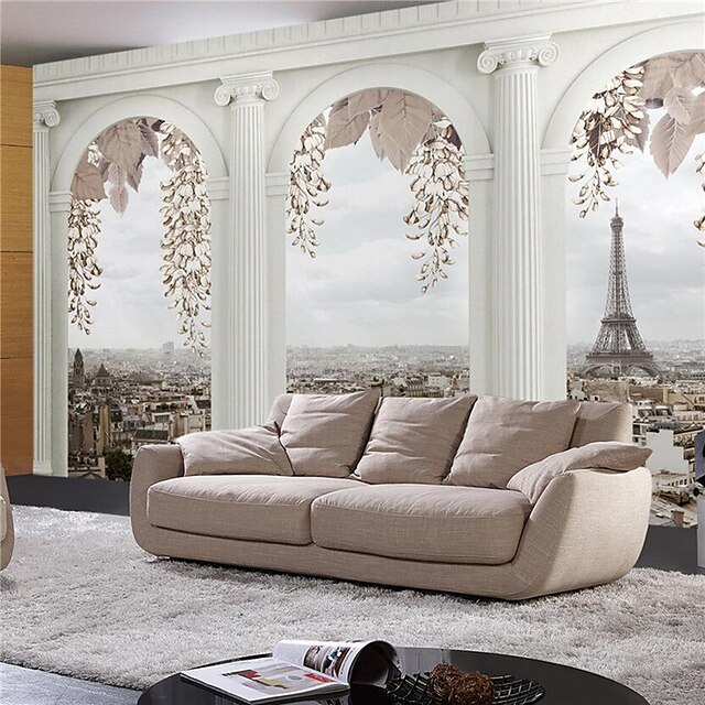  Art Deco 3D Home Decoration Contemporary Wall Covering, Canvas Material Adhesive required Mural, Room Wallcovering