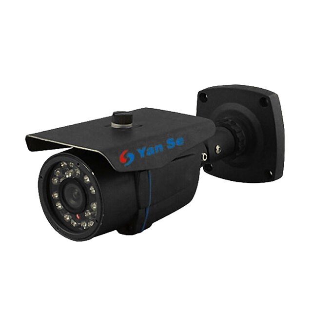  yanse® 1000tvl 3,6 мм металлический алюминий d / n cctv камера ir 24 led безопасность водонепроницаемая проводная 867cf