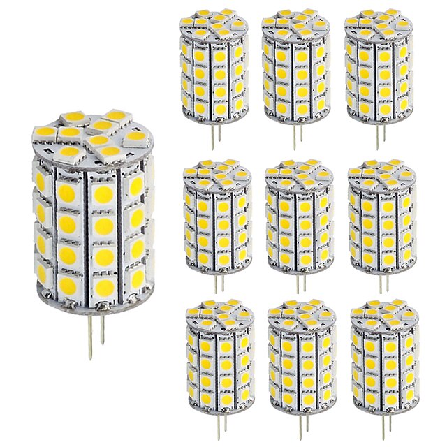  10 Stück 5 W 400 lm G4 LED Doppel-Pin Leuchten T 49 LED-Perlen SMD 5050 Abblendbar / Dekorativ Warmes Weiß / Kühles Weiß 12-24 V / RoHs