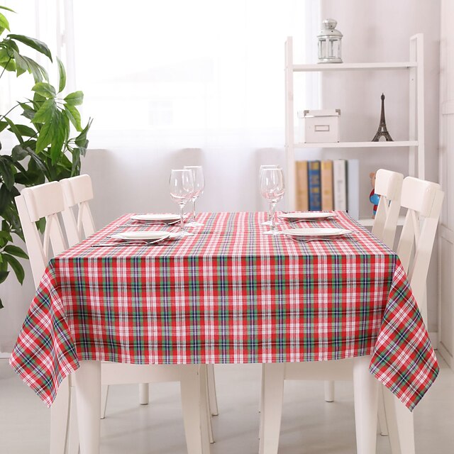  100% Cotton Square Table Cloth Table Runner Napkin Patterned Eco-friendly Table Decorations