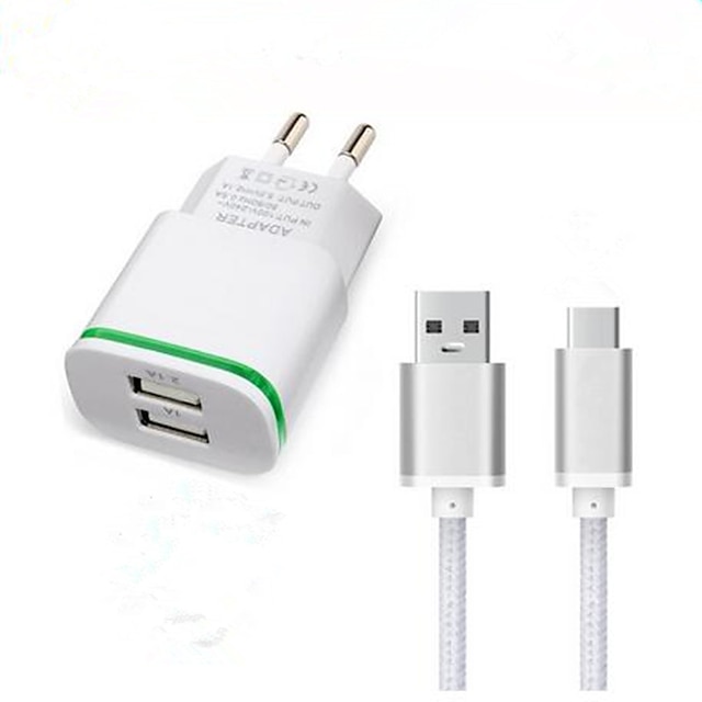  Home Charger USB Charger EU Plug Fast Charge / Charger Kit 2 USB Ports 3.1 A for