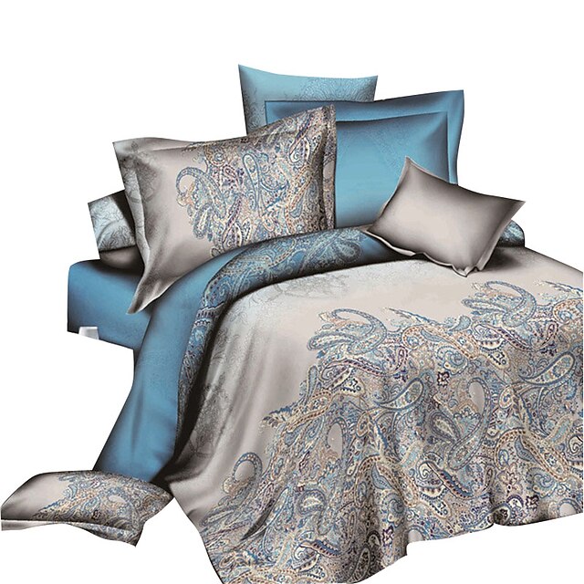  Duvet Cover Sets 3D Polyester Reactive Print 4 Piece / 200