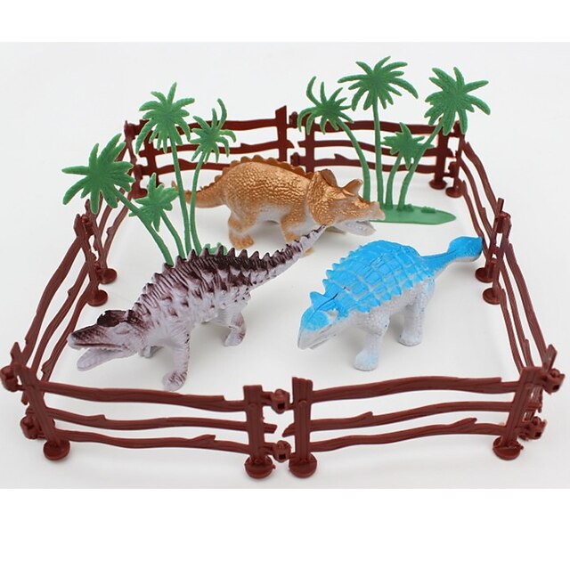  Tue so als ob du spielst Modellbausätze Tyrannosaurus Dinosaurier Tiere Simulation Kunststoff 4 pcs Party Favors, Science Gift Education Spielzeug für Kinder und Erwachsene