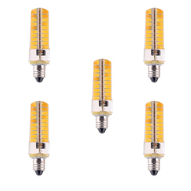  5pcs 7 W Ampoules Maïs LED 500-700 lm E11 T 80 Perles LED SMD 5730 Intensité Réglable Décorative Blanc Chaud Blanc Froid 110-220 V / 5 pièces / RoHs