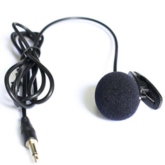  högsta kvalitet kardioid mygg tie clip-on halsbandet kondensatormikrofon 1/8 