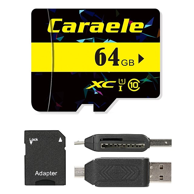  Caraele 64GB Micro-SD-Karte TF-Karte Speicherkarte UHS-I U1 / Class10