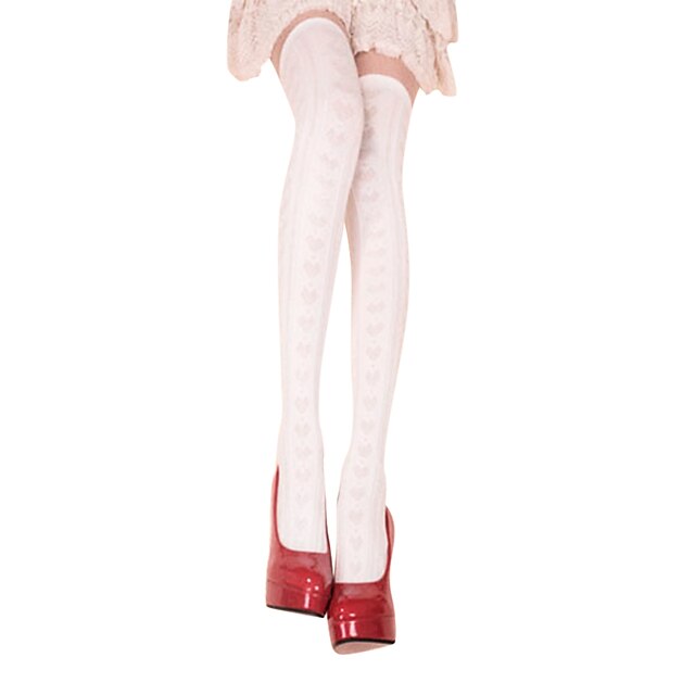  Socks / Long Stockings Sweet Lolita Dress Lolita Women's Print Stockings Cotton Costumes