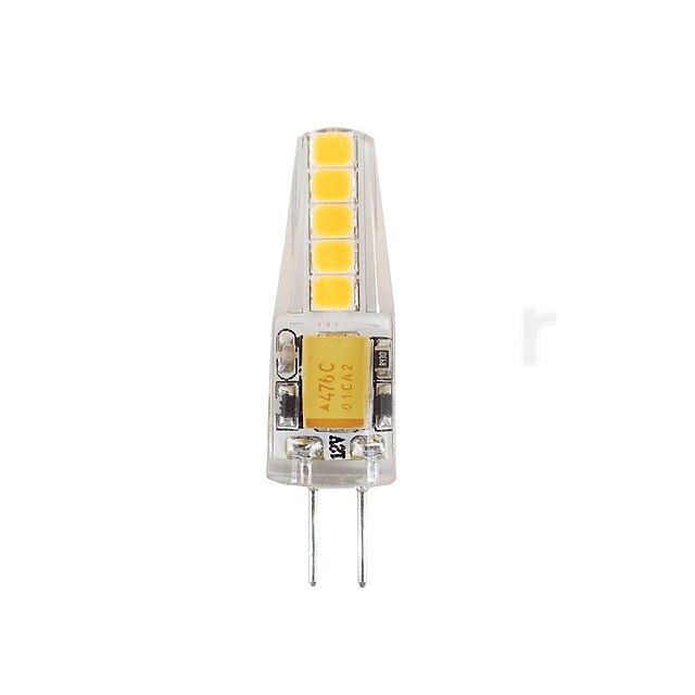  2 W LED-lamper med G-sokkel 180-200 lm G4 T 10 LED Perler SMD 2835 Vandtæt Dekorativ Varm hvid Kold hvid 12 V / 1 stk. / RoHs