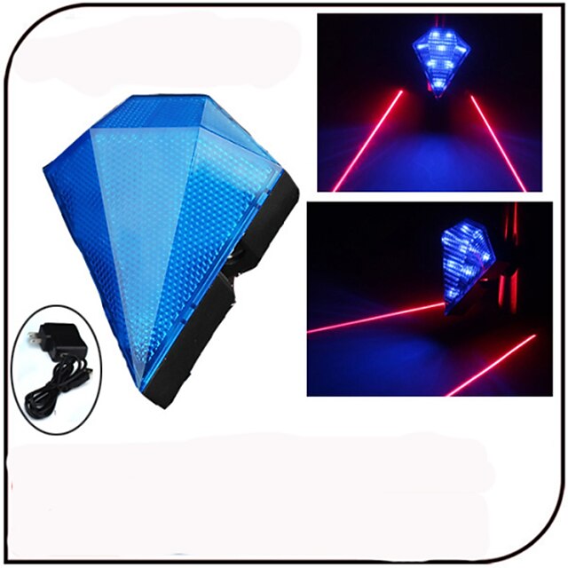 Sykkellykter / Baklys til sykkel / sikkerhet lys Laser / LED - Sykling Oppladbar / Vanntett / Laser Annen 80lm Lumens Usb Sykling - XIE