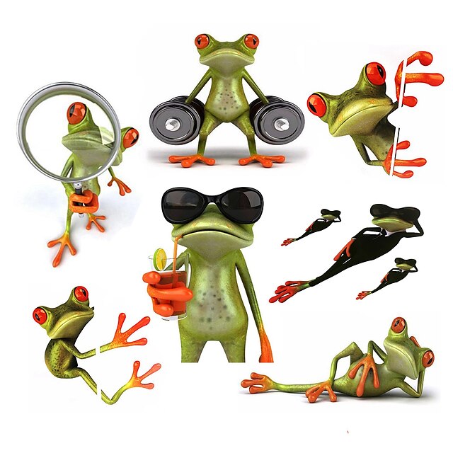  ziqiao 3d žáby vodotěsný auto samolepka zábavný gekon automobily& motocykly obtisk nálepku