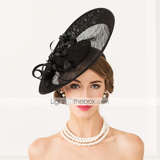  fascinateurs plume de lin kentucky derby chapeau casque