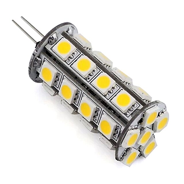  1 stuk dimbare 5050 smd g4 led maïs lamp lamp 30 leds 4w voor indoor auto kast boot warm / koel wit