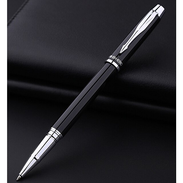  Kugelschreiber Stift Füllfederhalter Stift, Metal Schwarz Tintenfarben For Schulzubehör Bürobedarf Packung