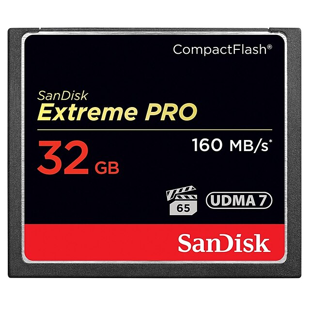  SanDisk 32GB Compact Flash  tarjeta CF tarjeta de memoria Extreme PRO 1067X UDMA7