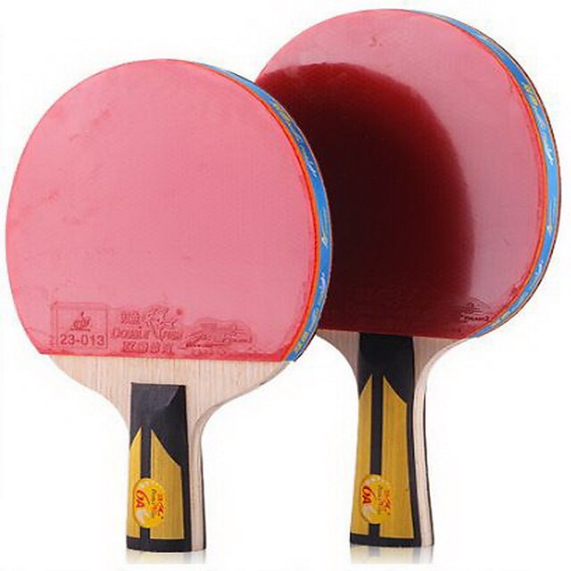  Ping Pang / Table Tennis Rackets Wood 6 Stars Long Handle / Pimples Includes  High Elasticity Durable For Indoor