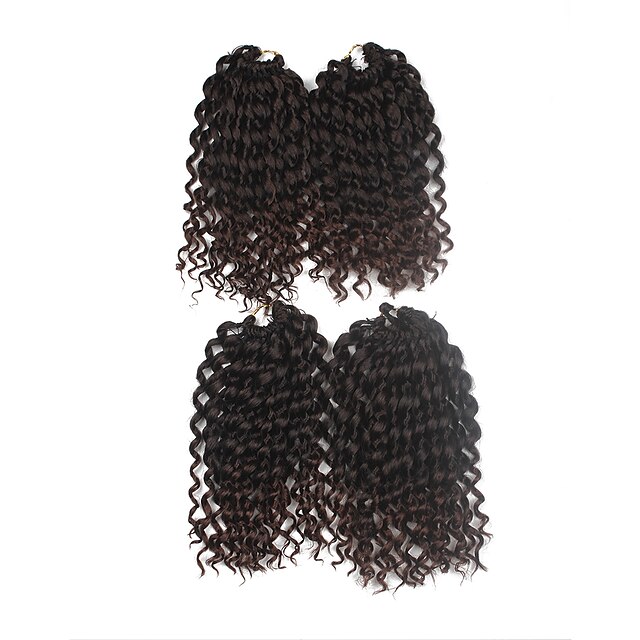  Tranças Crochet pré-laço Extensões de cabelo 9Inch fibra sintética 1 Package For Full Head costa 170g grama Tranças de cabelo